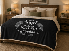 I Have an Angel in Heaven, I Call Her Grandma – Coral Fleece Blanket
