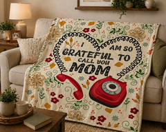 I Am So Grateful – Coral Fleece Blanket