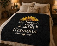 My Favorite People Call Me Grandma – Coral Fleece Blanket