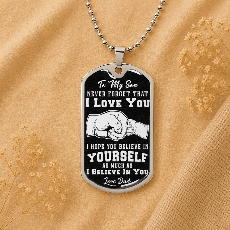 Believe In Yourself - Dog Tag Necklace