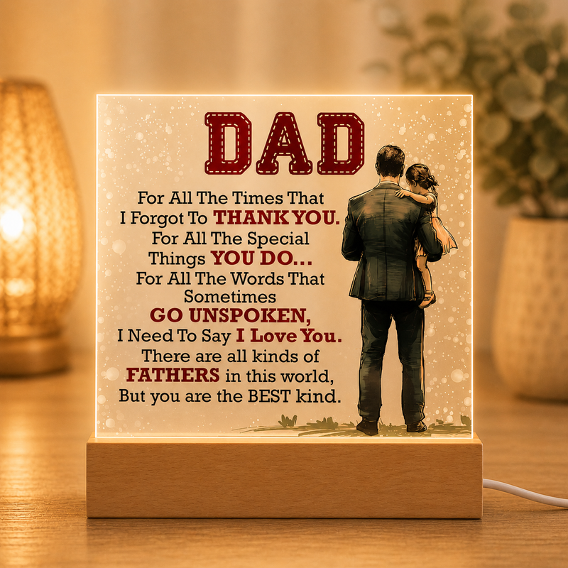 Thank You Dad - Acrylic Square