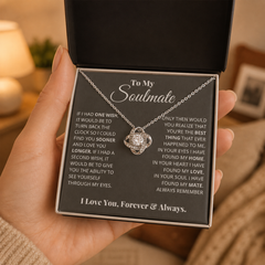 To My Soulmate - Love Knot Necklace