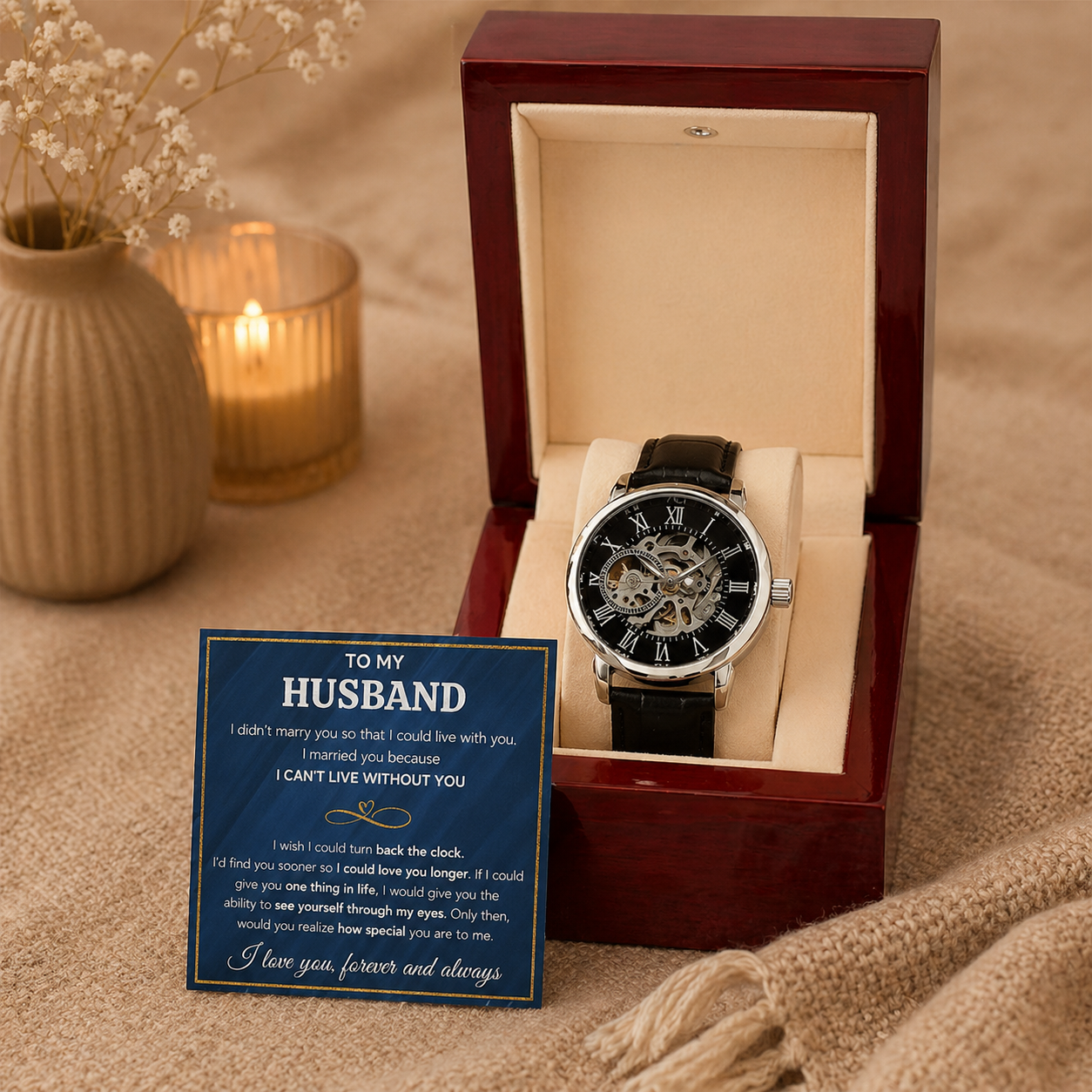 To My Husband Eyes – Openwork Watch