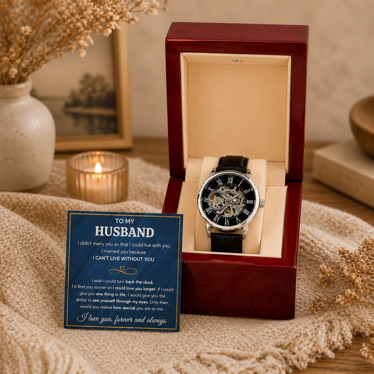 To My Husband Eyes – Openwork Watch