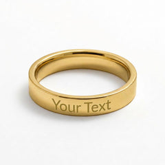 Engraved women's ring