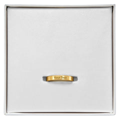 Engraved women's ring