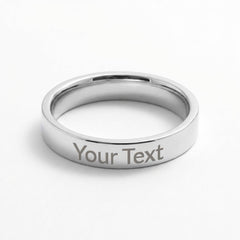 Engraved women's ring
