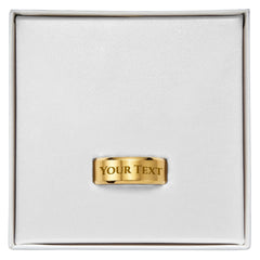 Engraved men's ring