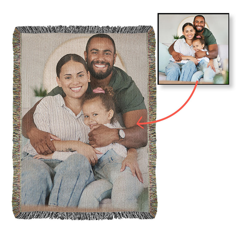 Heirloom Photo Woven Blanket (portrait)